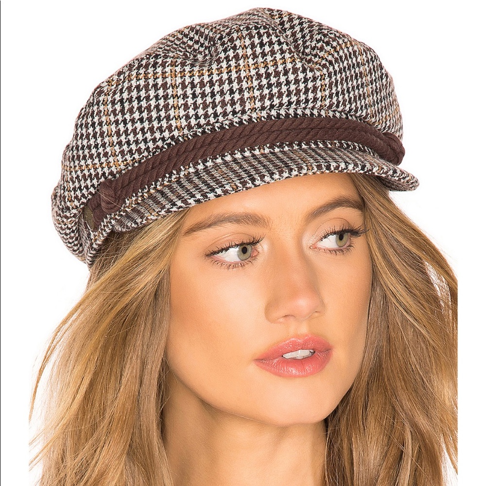 Brixton Fiddler Cap Khaki/Brown/Cream M NWT